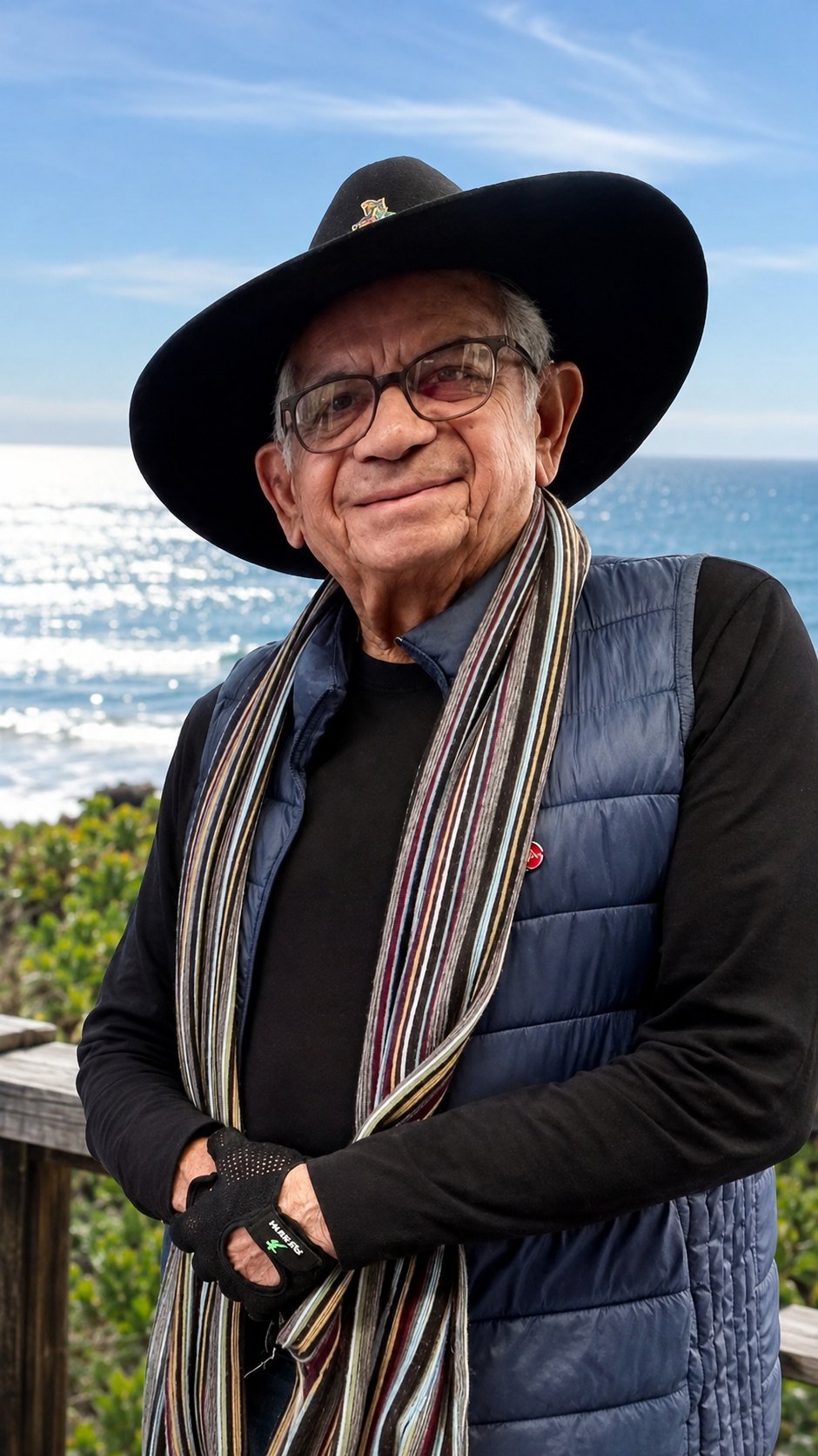 Uncle Bill Lemson by the ocean